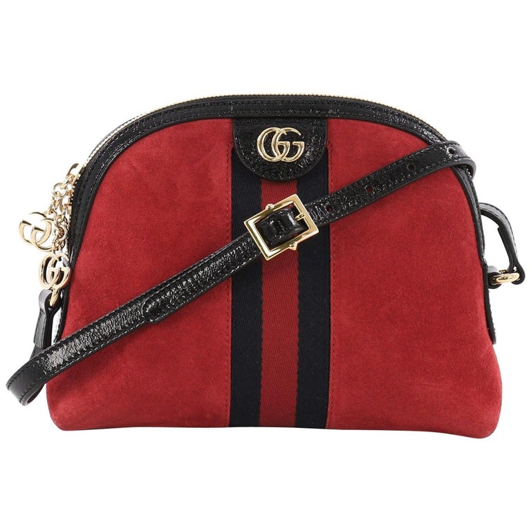 Gucci Ophidia Dome Shoulder Bag Suede Small at 1stdibs