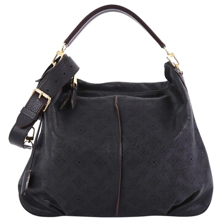 Louis Vuitton Selene Handbag Mahina Leather MM at 1stDibs | damier ebene