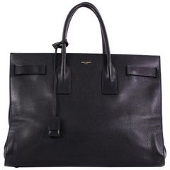 Used Saint Laurent Sac de Jour Handbag Leather Large