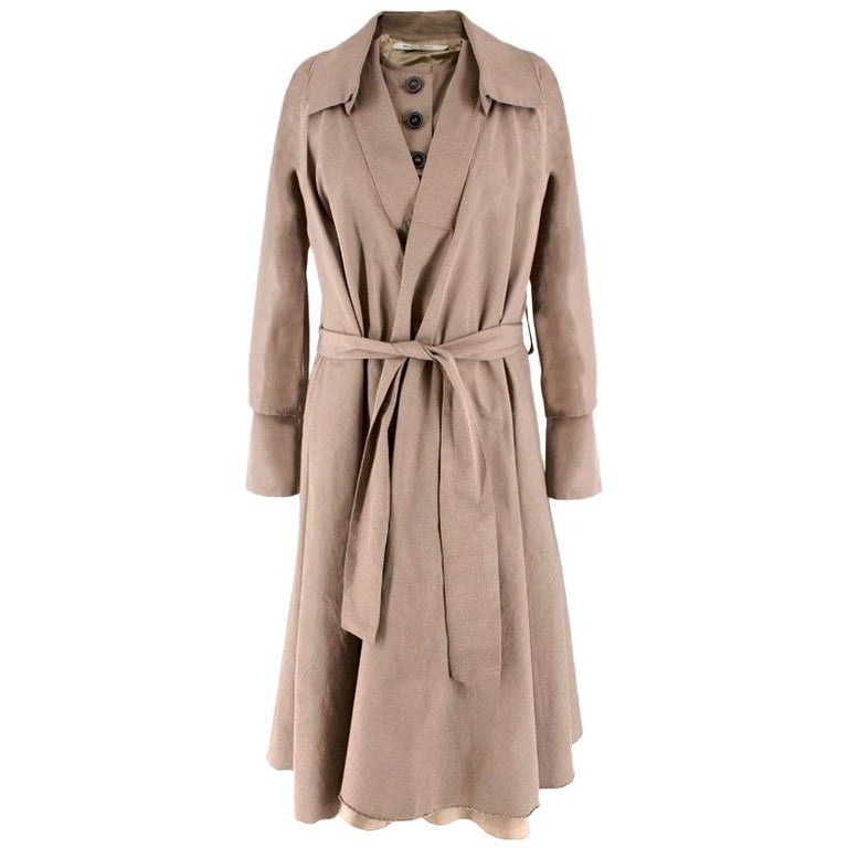 Roland Mouret Check Trench Coat US 6 For Sale at 1stDibs