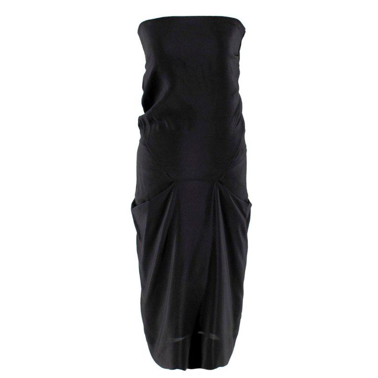 Vivienne Westwood Strapless Black Draped Dress US 6 at 1stDibs | prada ...