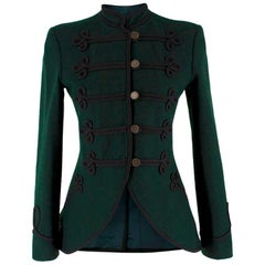 Veste militaire en laine verte Ralph Lauren US 6