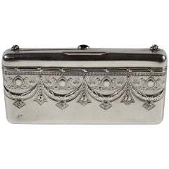 Antique Empire Revival Russian Silver Evening Bag