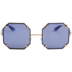 Dolce & Gabbana DG 2216 Blue Octagonal Sunglasses