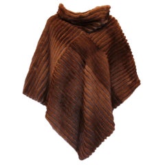 Italian Demi Buff Mink Poncho