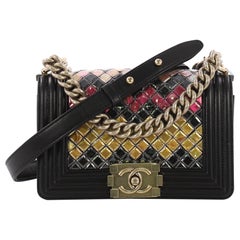 Chanel Mosaic Boy Flap Bag Embellished Lambskin Small