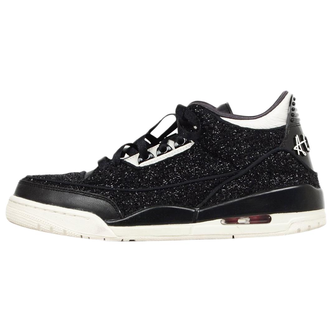 Nike Women's Black Boucle Jordan 3 Retro AWOK Vogue Sneakers Sz 11 W/ Box