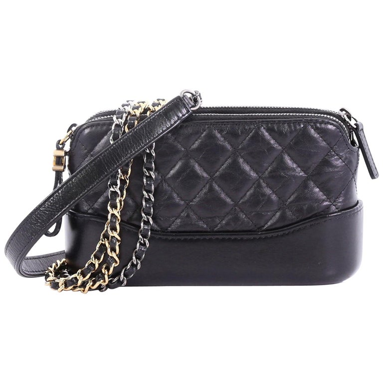 chanel double zip clutch