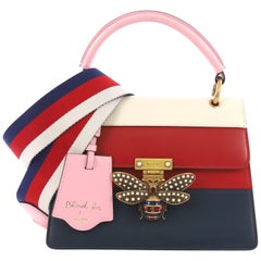  Gucci Queen Margaret Top Handle Bag Colorblock Leather Small