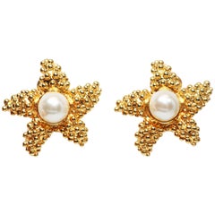 Retro Kenneth Jay Lane Starfish Earrings