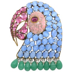 Iradj Moini Parrot Brooch