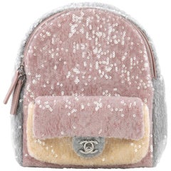 Chanel Waterfall Backpack Sequins with Leather Mini