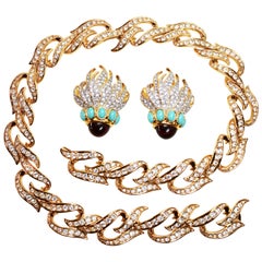 Elizabeth Taylor "Eternal Flame" Necklace and Earring Set