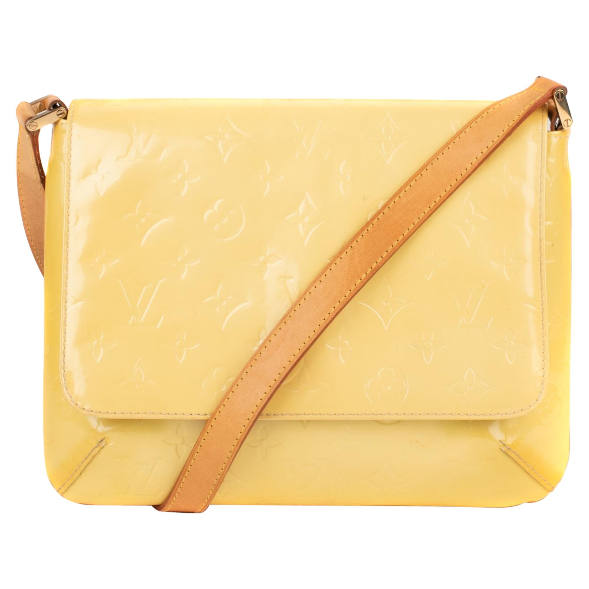 Louis Vuitton Thompson Street Yellow Varnished Monogram Leather