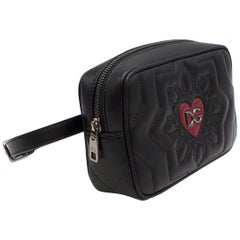 Dolce & Gabbana DG Love black leather waist bag
