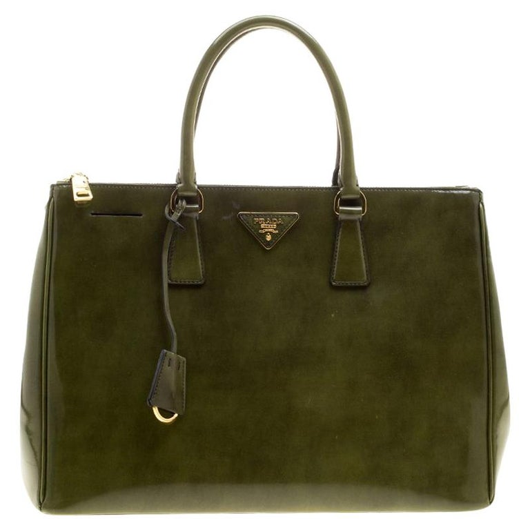 prada olive green handbag