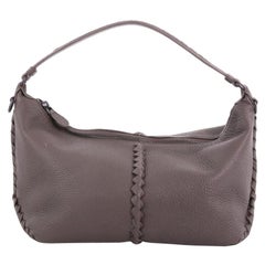 Bottega Veneta Shoulder Bag Cervo Leather with Intrecciato Detail Medium