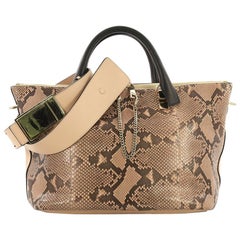 Chloe Baylee Satchel Python and Leather Medium