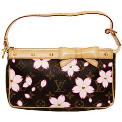 Monogram Cherry Blossom Pochette - 2 For Sale on 1stDibs  louis vuitton  cherry blossom dupe, louis vuitton cherry blossom pochette for sale, dual  pouch wristlet dupe