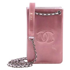 Chanel CC Phone Holder Crossbody Bag Patent at 1stDibs