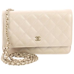 Chanel Wallet on Chain Quilted Iridescent Caviar