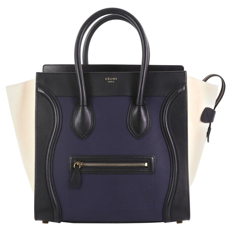 Celine Tricolor Luggage Handbag Leather Mini at 1stDibs