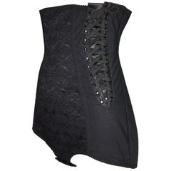 S/S 2003 Dolce & Gabbana "Used" Pin-Up Lace High Waist Corset Panty Shorts