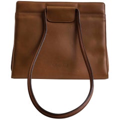 Vintage Caramel Leather 1970s Olivier Strelli Purse
