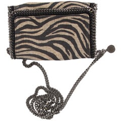 Stella McCartney Falabella Zebra Shoulder Bag - beige/black