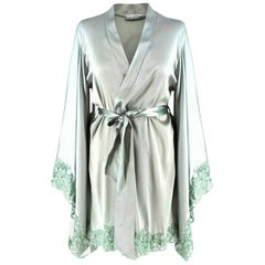 Used La Perla Azalea silk-blend satin kimono robe US 4