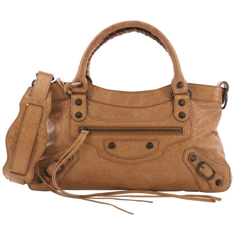 Balenciaga First Classic Studs Handbag Leather at 1stDibs | balenciaga first classic bag, balenciaga classic handbag
