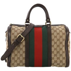 ❤💚REVEAL - Gucci Vintage Web Boston Bag 