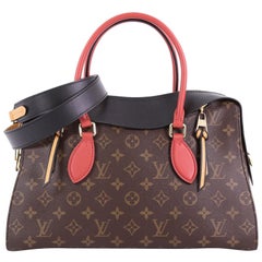 Louis Vuitton Tuileries Handbag Monogram Canvas with Leather