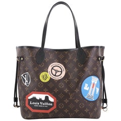 Louis Vuitton Neverfull NM Tote Limited Edition World Tour Monogram Canvas MM