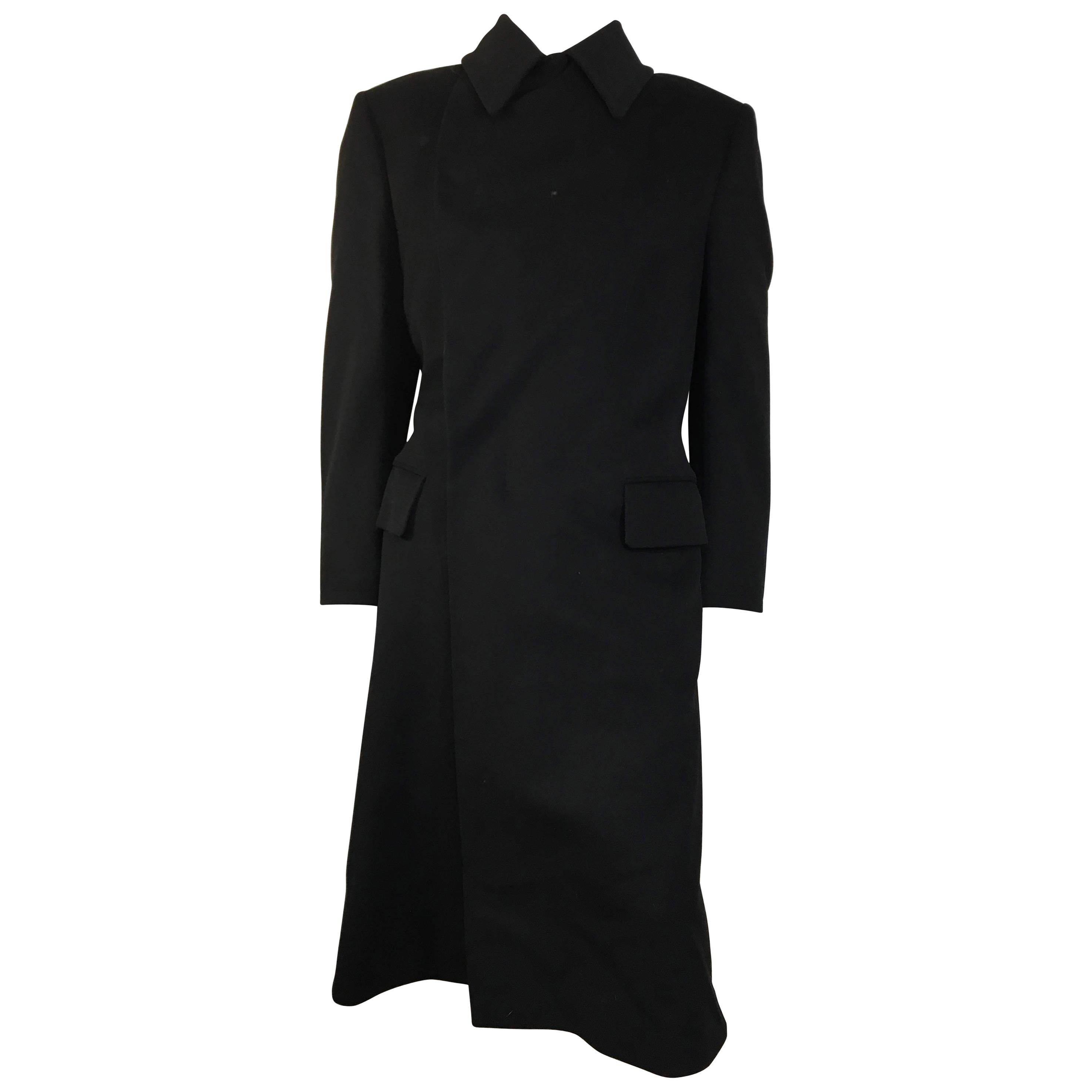 Men's Gucci Black Wool & Cashmere Trench Coat