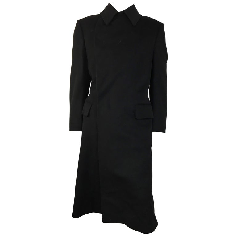 Men's Gucci Black Wool and Cashmere Trench Coat at 1stDibs