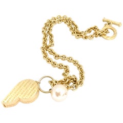 Retro Givenchy 1990s Rare Whistle Necklace Pendant
