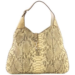 Gucci Jackie O Handbag Python Large