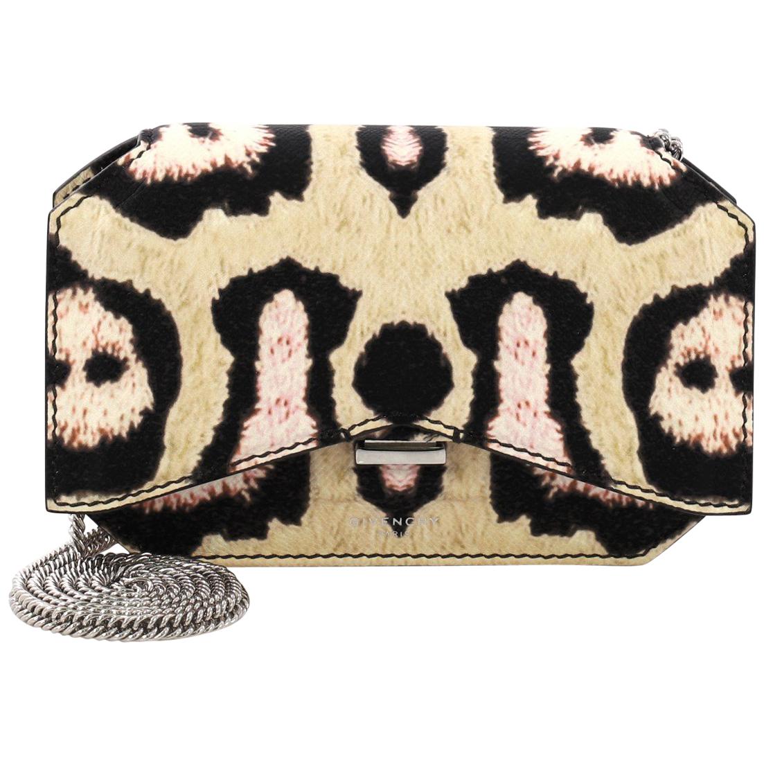 Givenchy Bow Cut Chain Crossbody Bag Printed Leather Mini at 1stDibs