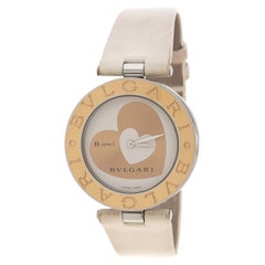 Bvlgari White Rose Gold-Plated Stainless Steel B.Zero1 Women's Wristwatch 35MM