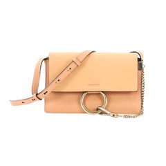 Used Chloe Faye Shoulder Bag Leather Small