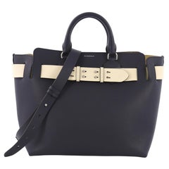 Used Burberry Belt Tote Leather Medium