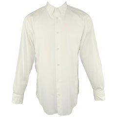 JEAN PAUL GAULTIER Size S White Cotton French Cuff Long Sleeve Shirt