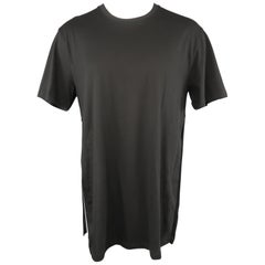 Vintage GAULTIER2 by JEAN PAUL GAULTIER Size XS Black Cotton Crew-Neck Slit Side T-shirt