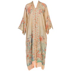1920s Pongee Silk Asian Kimono