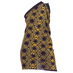 Vintage 1990s Jean Paul Gaultier Tie-Dye Mesh Tunic Dress