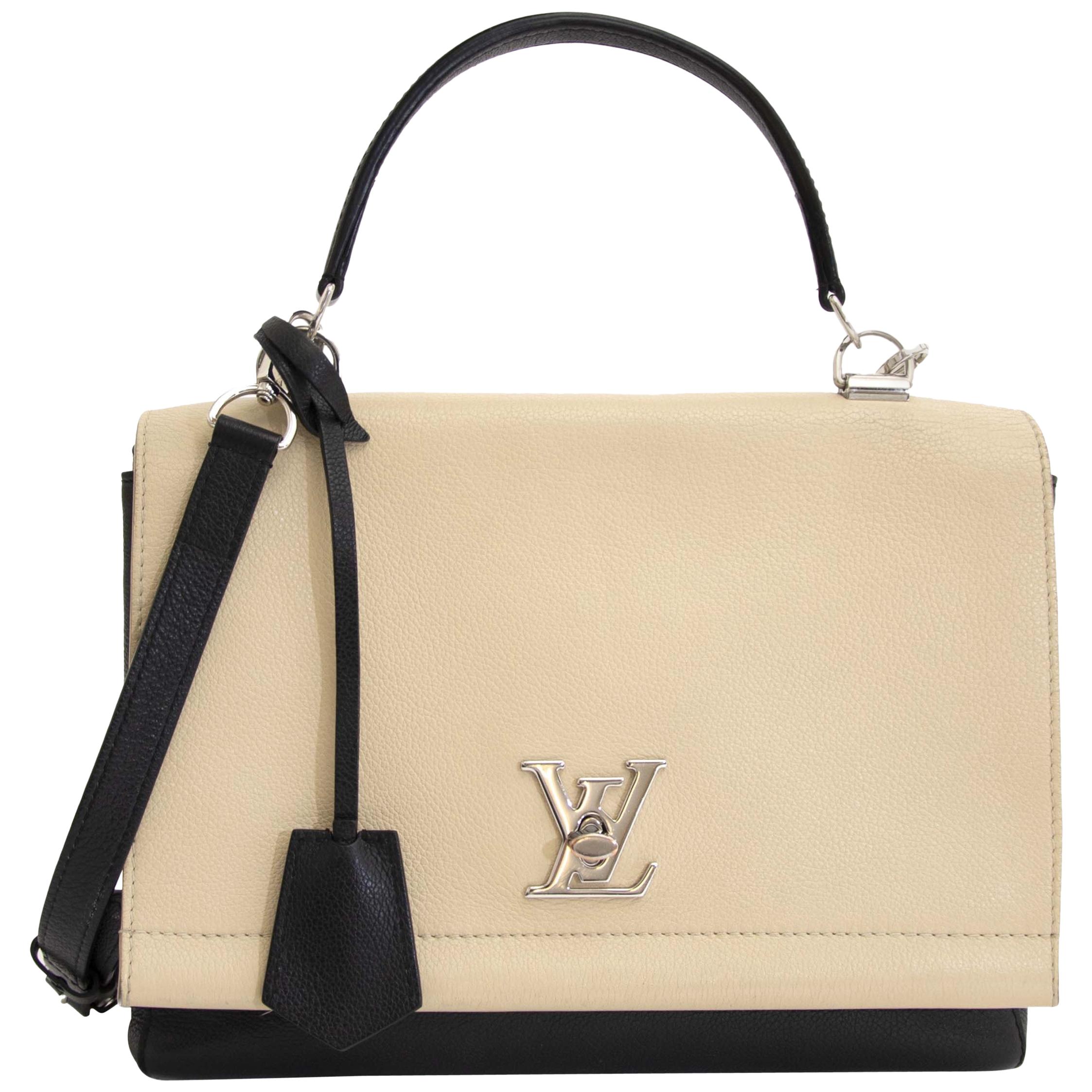 Louis Vuitton Bicolor Lockme Noir Vanille Shoulder Bag