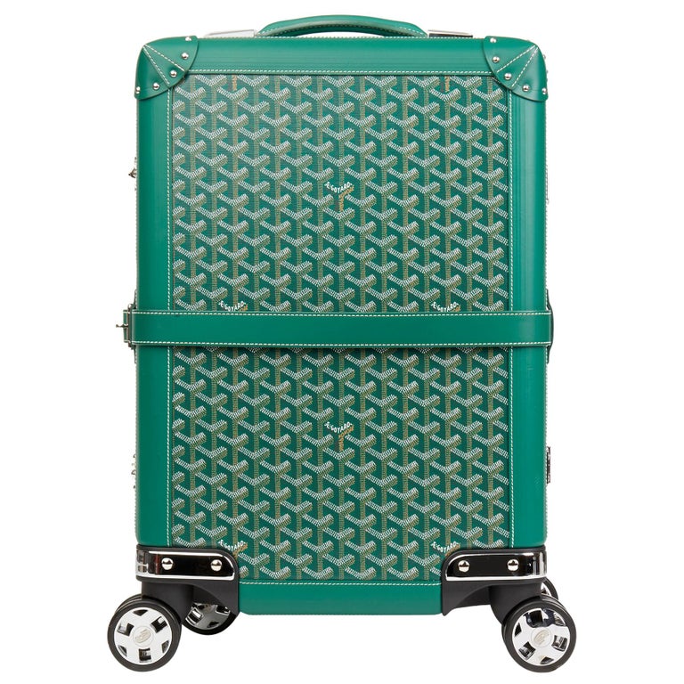 goyard luggage green