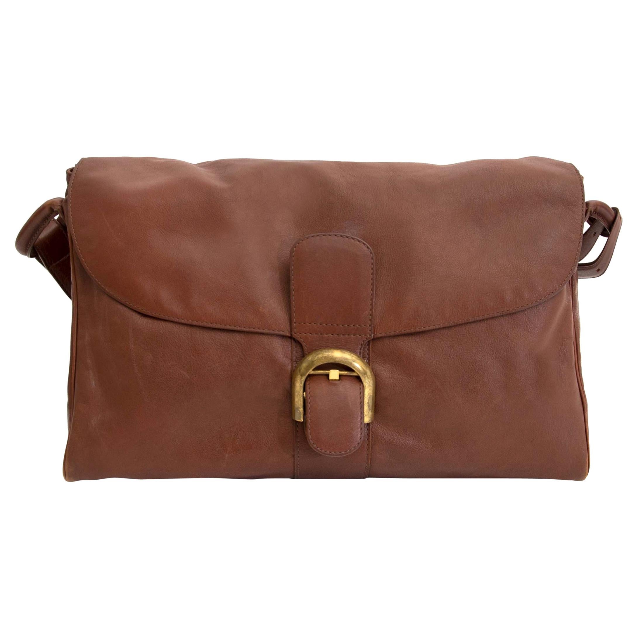 Delvaux Brillant Brown Shoulder Bag For Sale