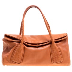 Bottega Veneta Copper Leather Satchel